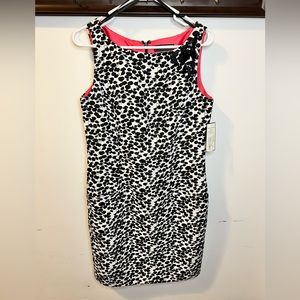 NWT Jessica Howard Ladies Black/White Dress Mid Length Size 12
